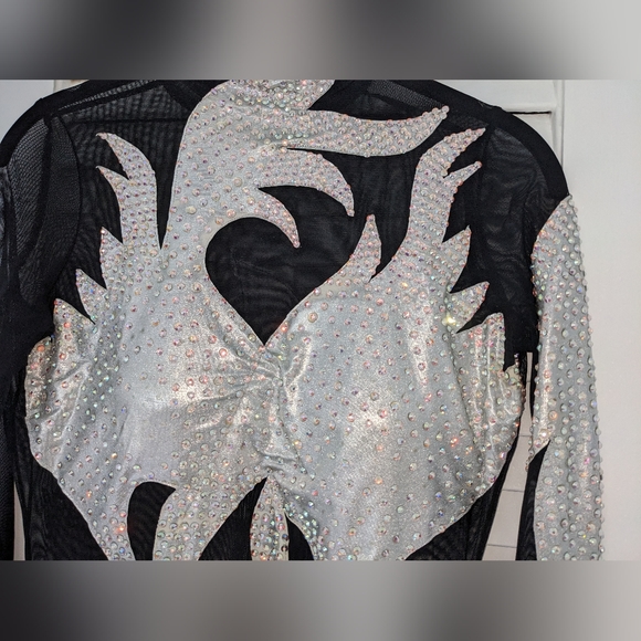 Black Latin Dance Dress - Picture 9 of 12